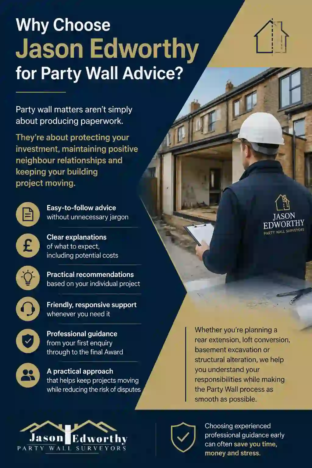 Why Choose Jason Edworthy for Party Wall Advice Stubbington?